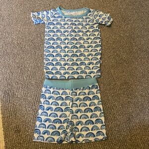 Little Sleepies Blue Rainbows 2 piece pajama set, 18-24M